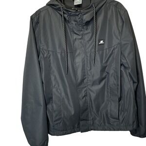New Balance JacketUnisex Med Black Full Zip Up Hoodie Windbreaker